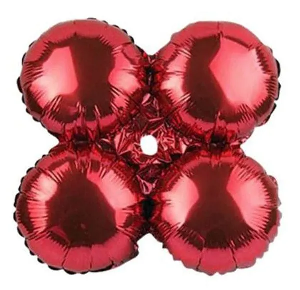 17in Quad Metallic Red Balloon