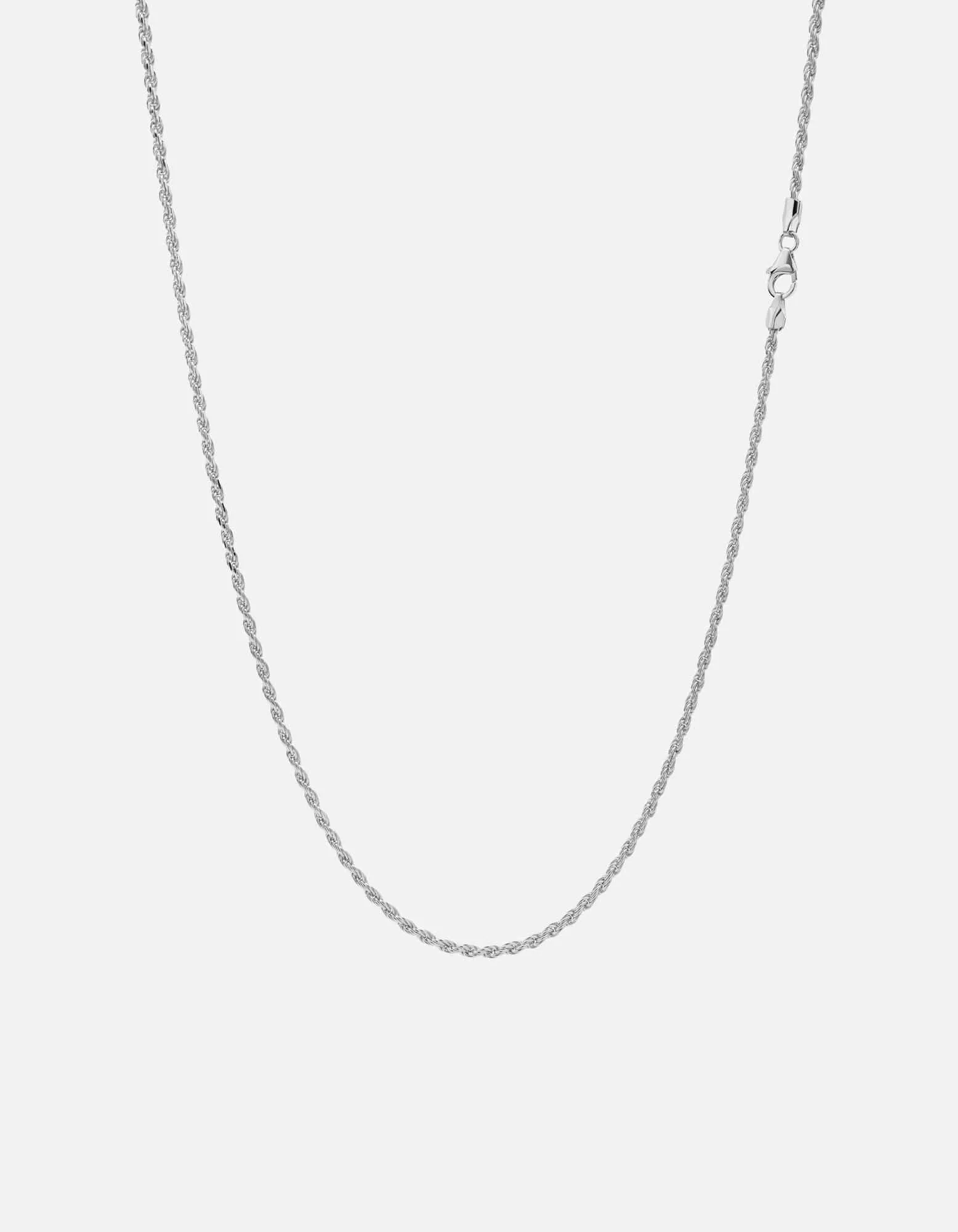 1.8mm Rope Chain Necklace, Sterling Silver