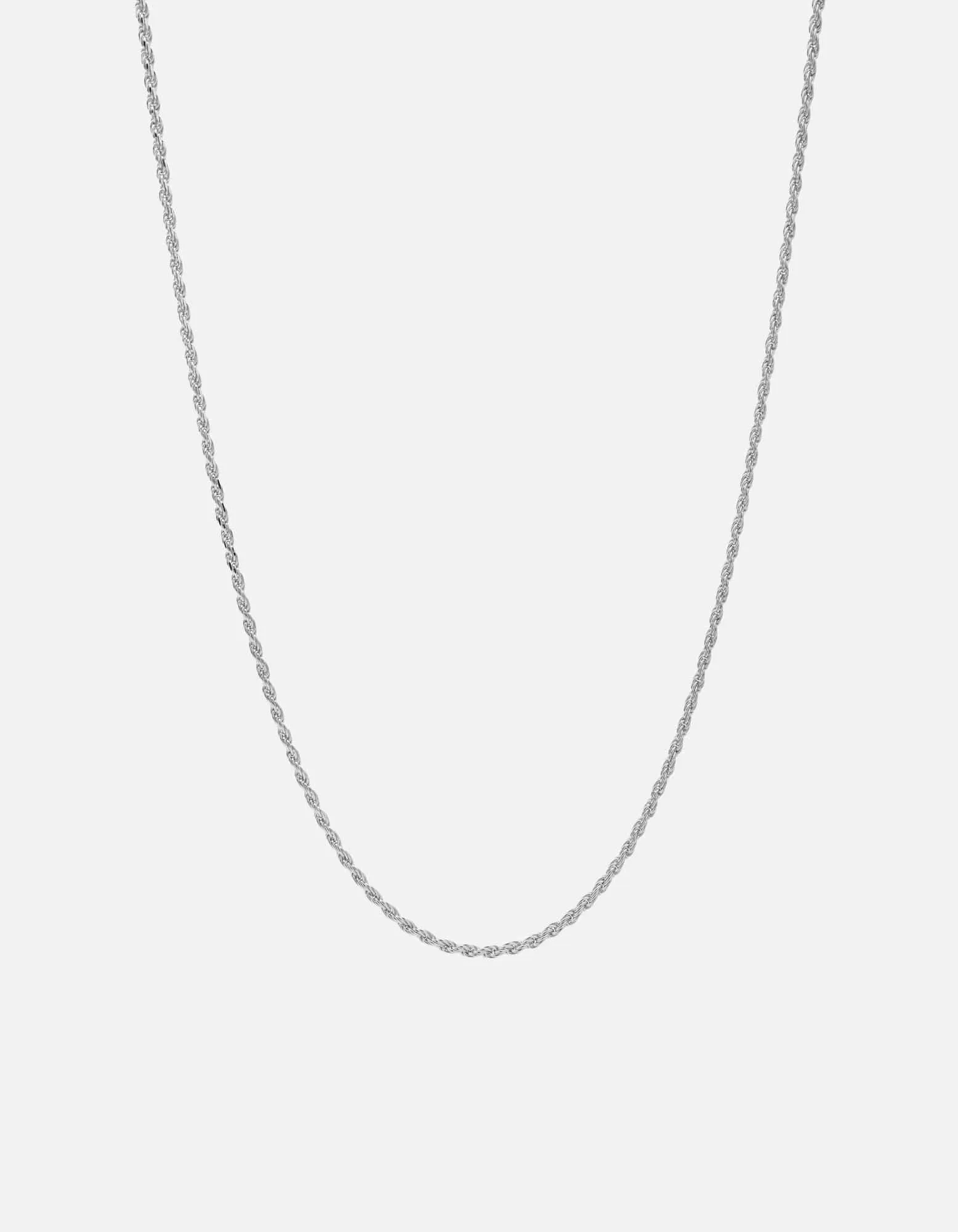 1.8mm Rope Chain Necklace, Sterling Silver