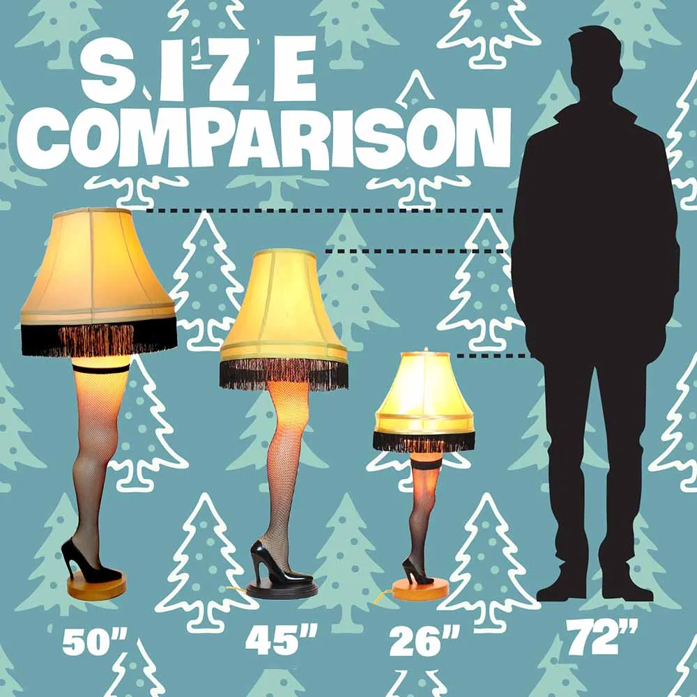 26" Deluxe Desktop Christmas Leg Lamp