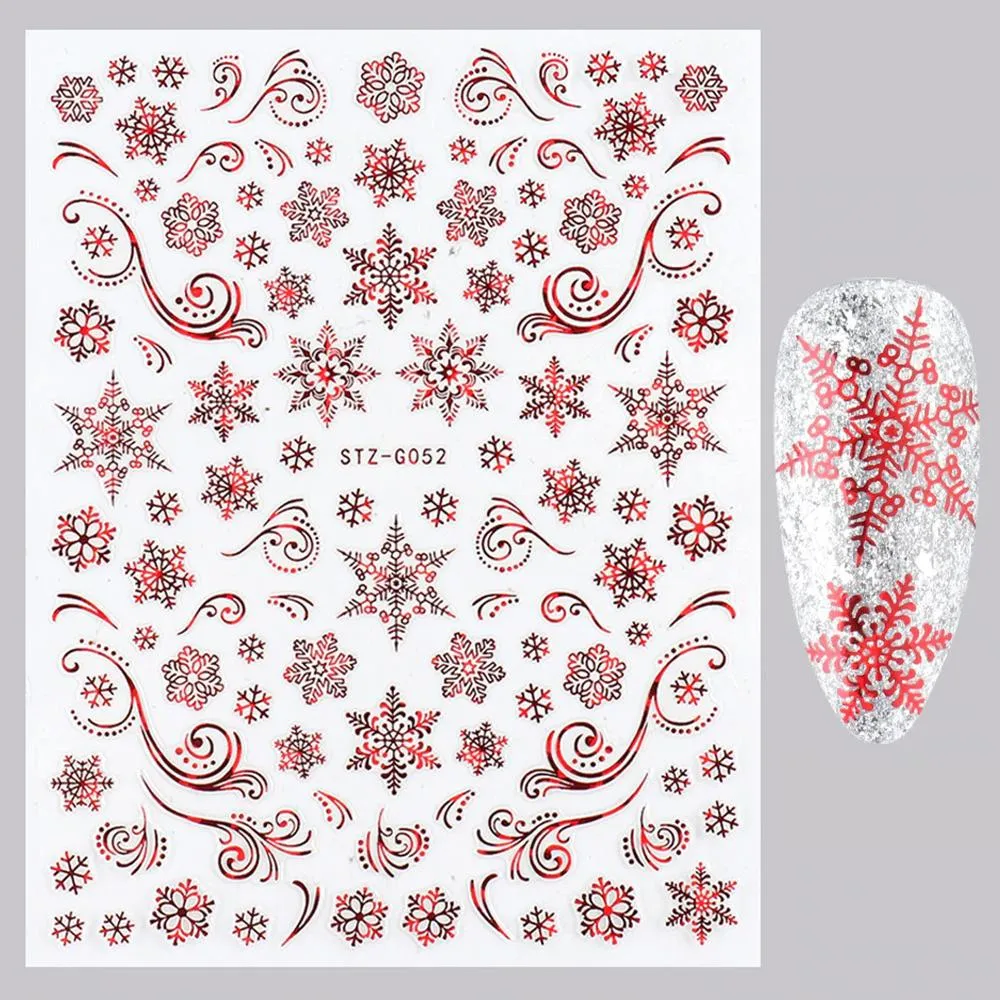 3D Christmas Themed Nail Art Stickers