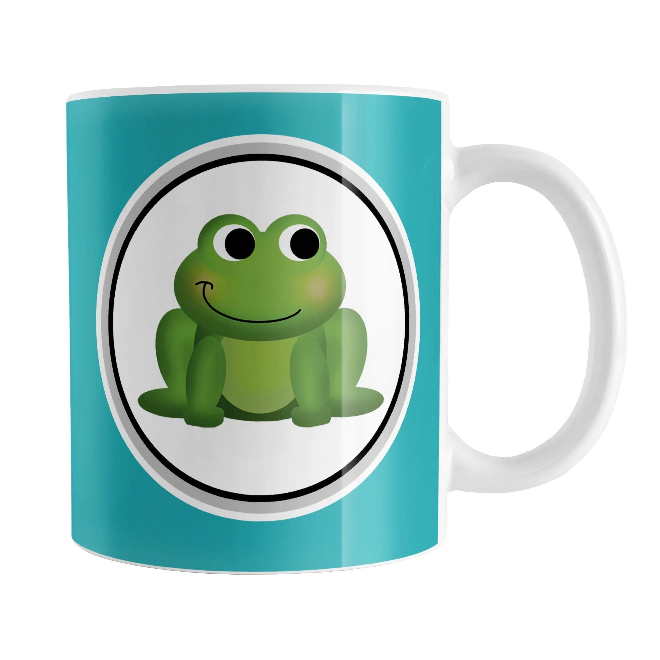 Adorable Turquoise Frog Mug