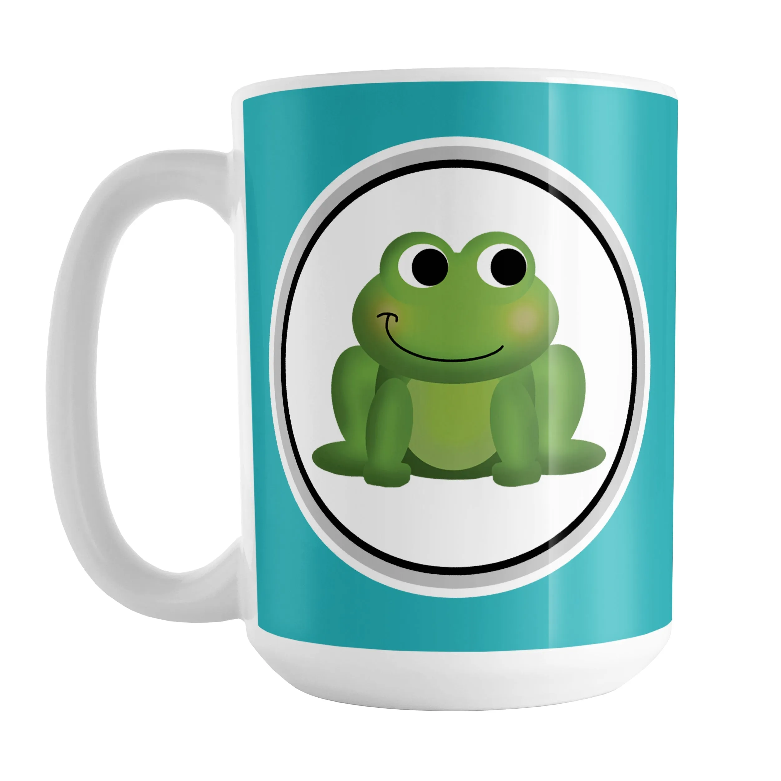 Adorable Turquoise Frog Mug