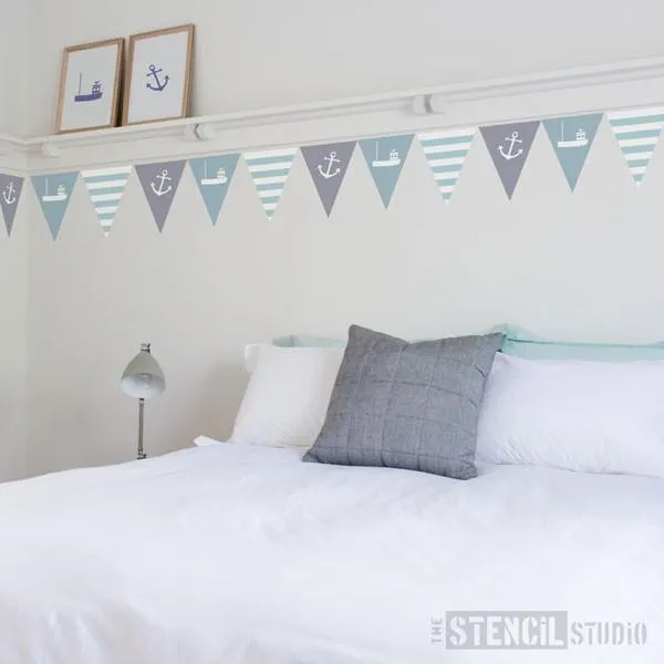 Anchor Bunting Stencil