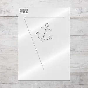 Anchor Bunting Stencil