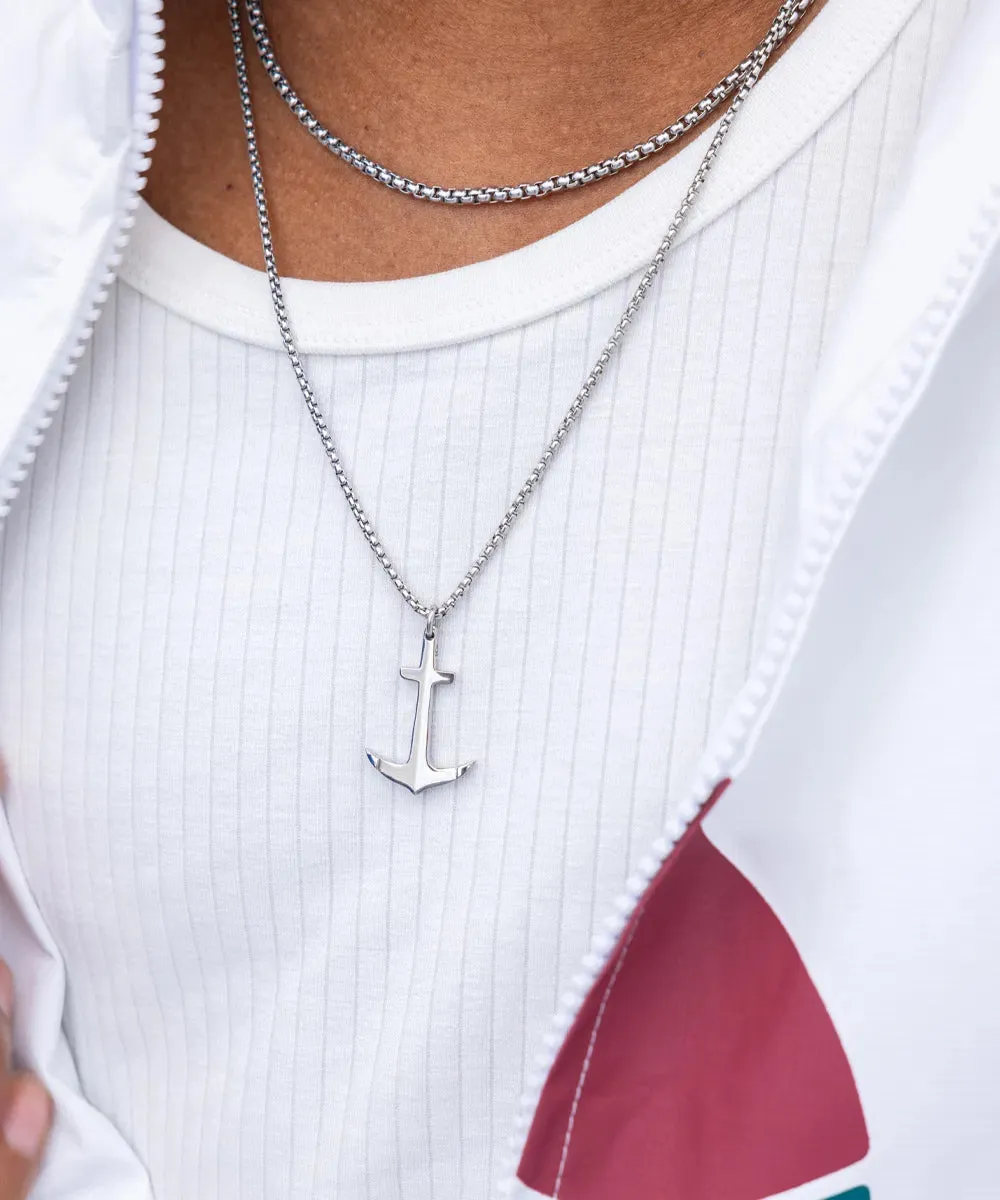 Anchor Necklace (Silver)