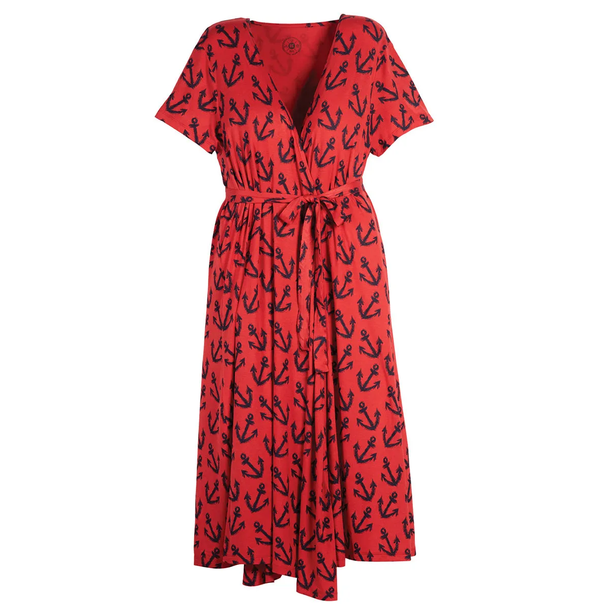 Anchor Wrap Dress