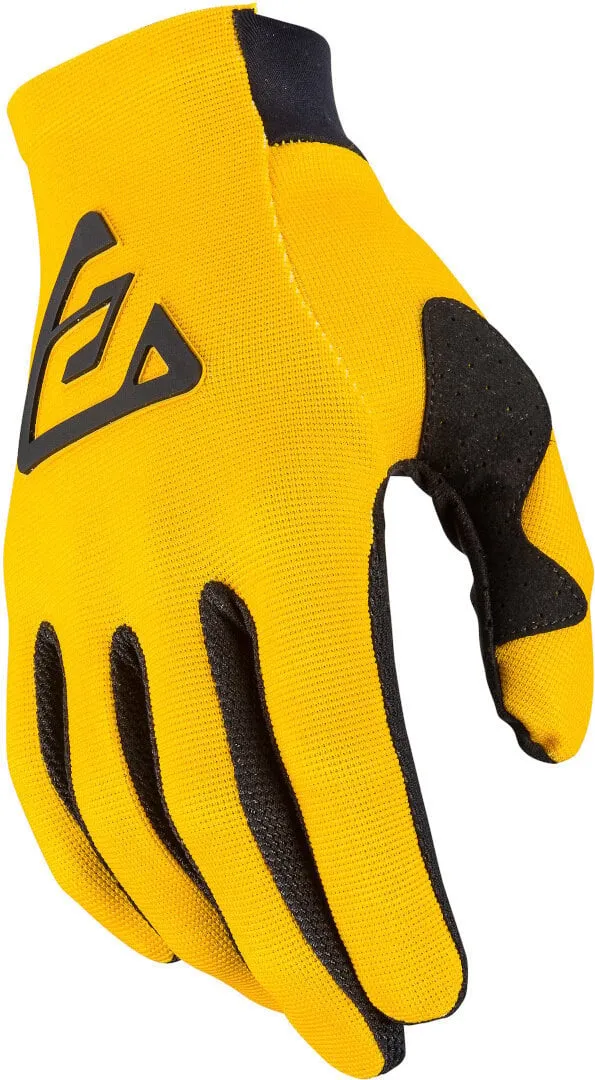 Answer AR2 Bold Motocross Gloves, Yellow/Black