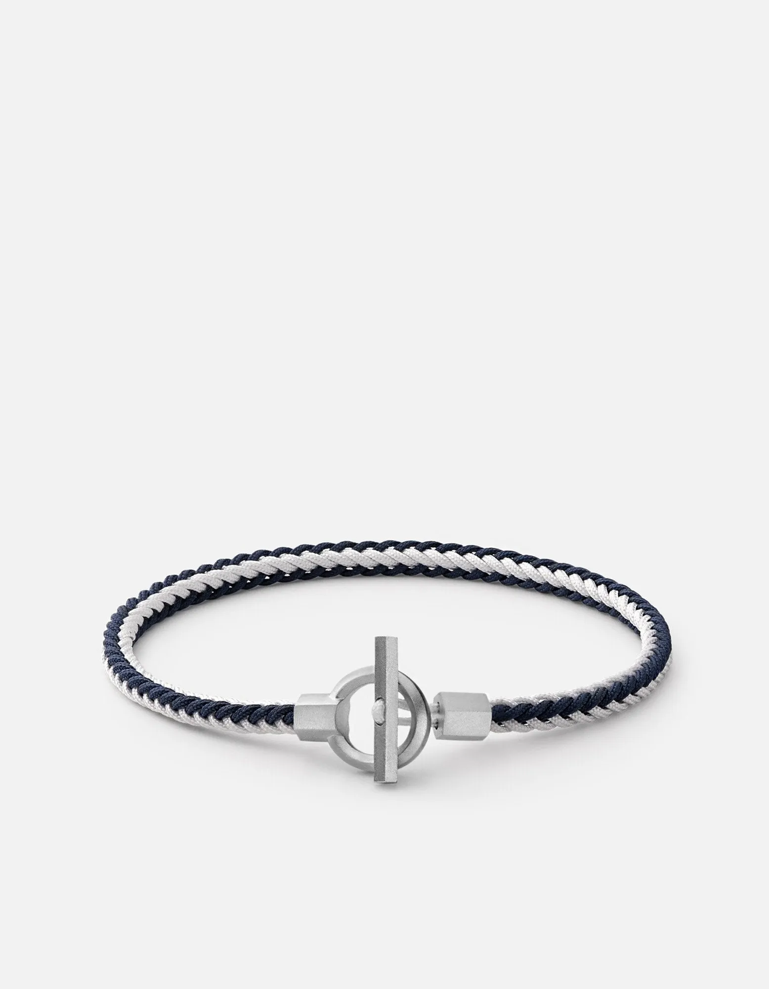 Atlas Rope Bracelet, Matte Sterling Silver