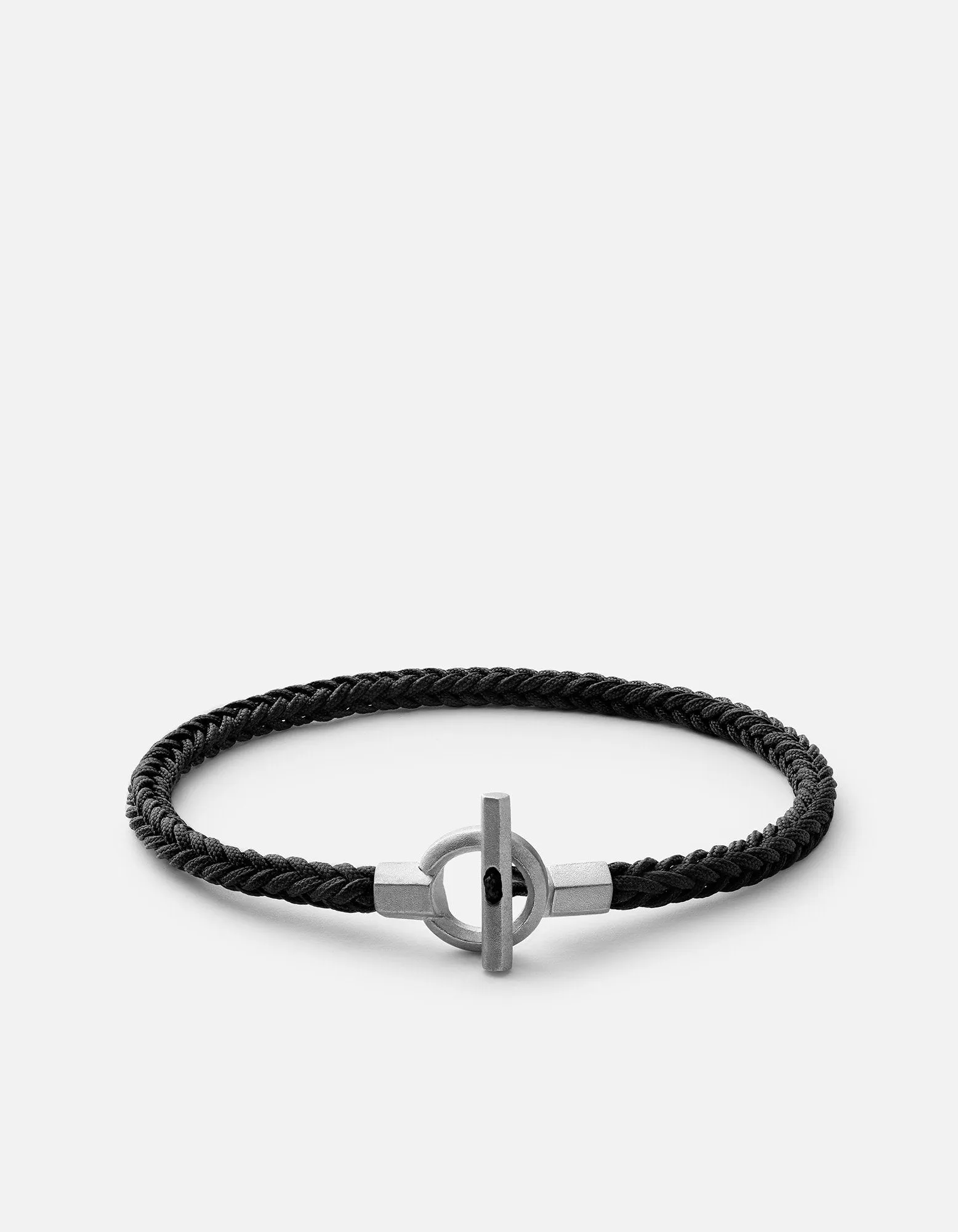 Atlas Rope Bracelet, Matte Sterling Silver