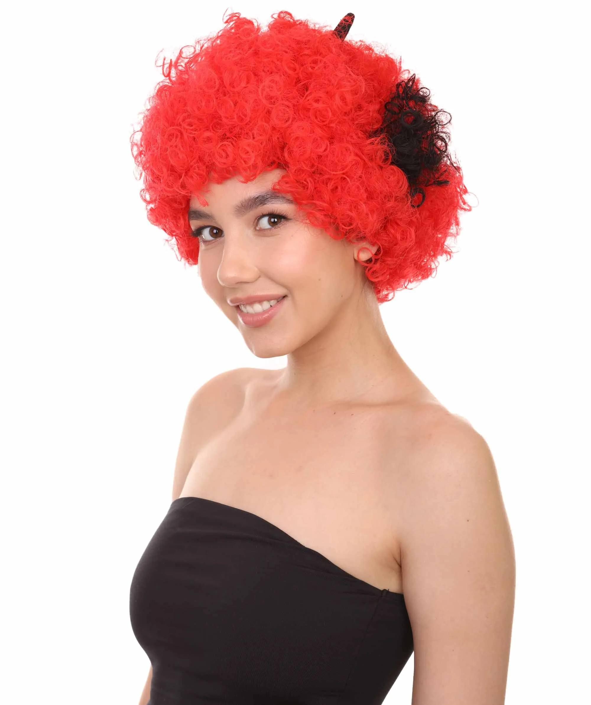 Beetle Unisex Wig | Jumbo Insect Red Super Size Cosplay Halloween Wig | Premium Breathable Capless Cap