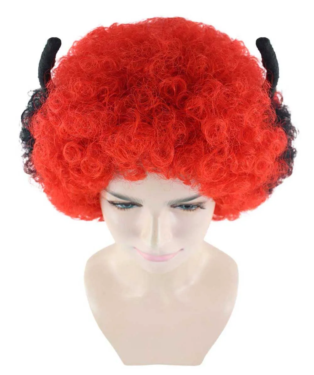 Beetle Unisex Wig | Jumbo Insect Red Super Size Cosplay Halloween Wig | Premium Breathable Capless Cap