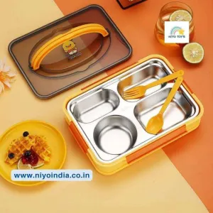 Ben Duck Large Lunch Box Thermal Stainless Steel Insulation Box 1100 ml - Yellow