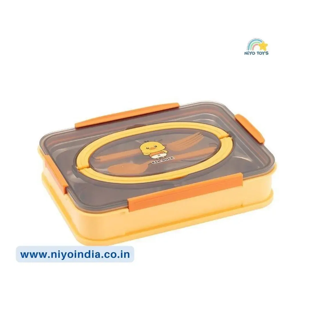 Ben Duck Large Lunch Box Thermal Stainless Steel Insulation Box 1100 ml - Yellow