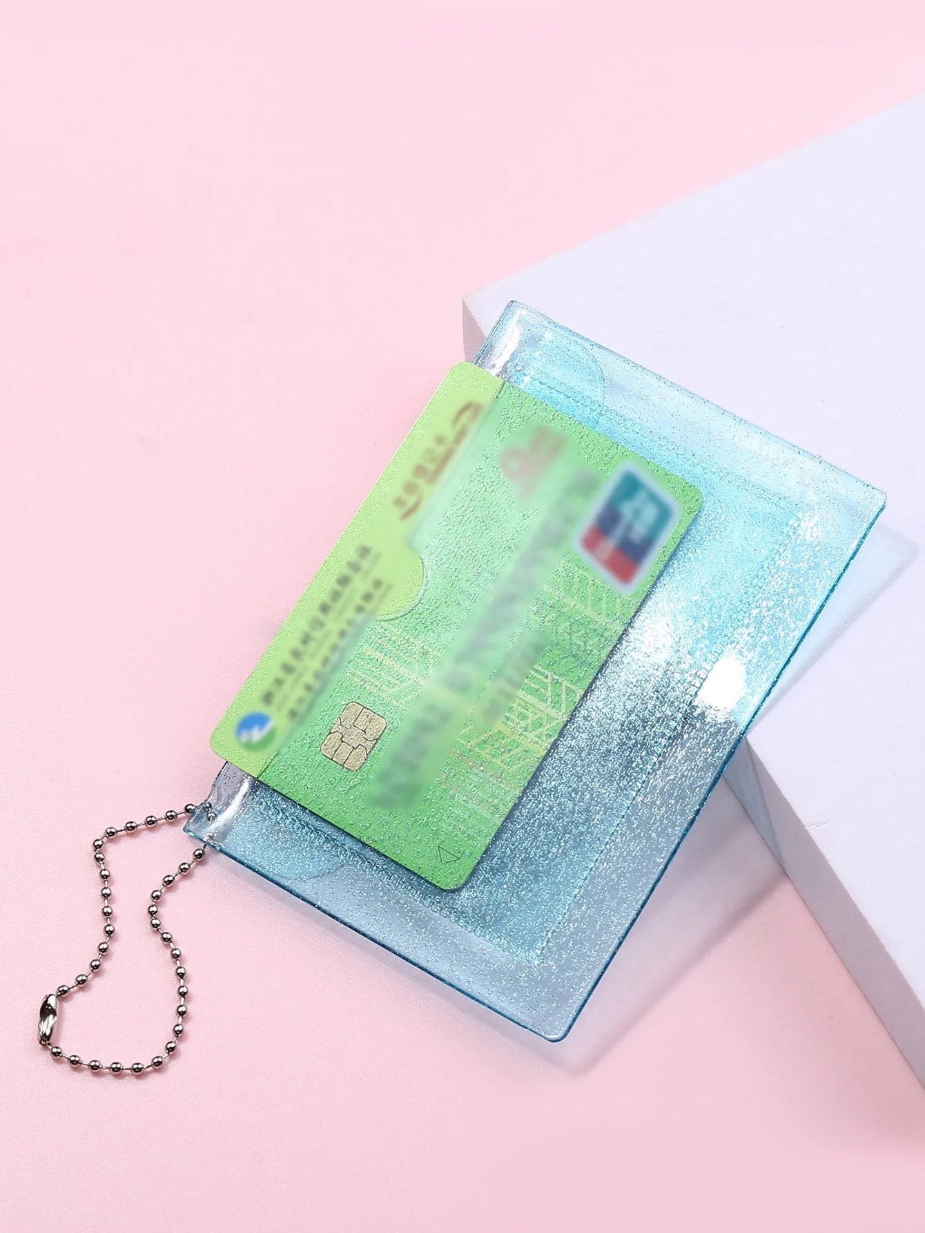 Blue Card Holder Clear Card Holder Small Wallet Card Holder Small Purse Coin