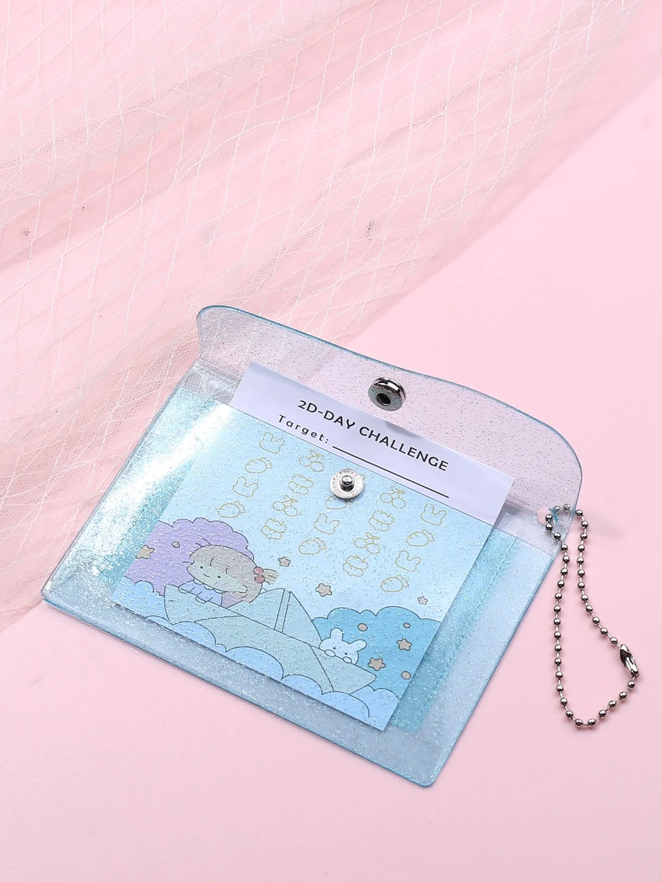 Blue Card Holder Clear Card Holder Small Wallet Card Holder Small Purse Coin