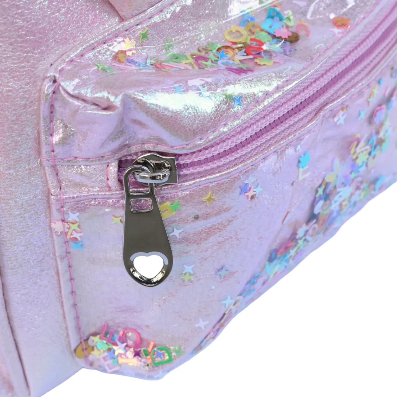 Bunny Iridescent Backpack - Pink