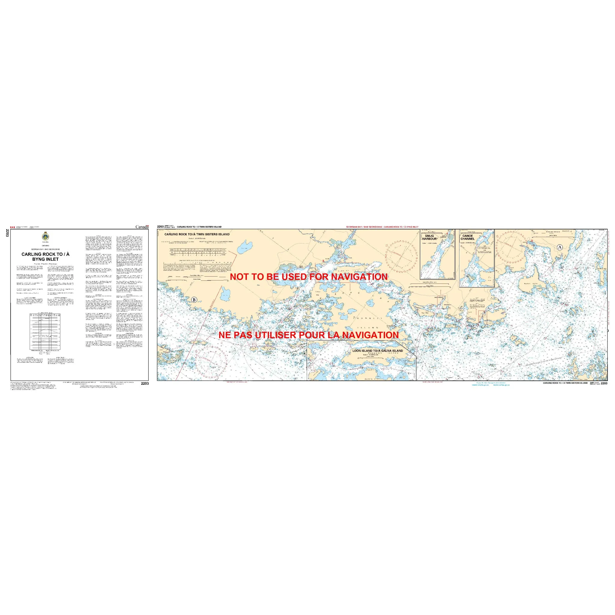 Carling Rock to Byng Inlet Chart