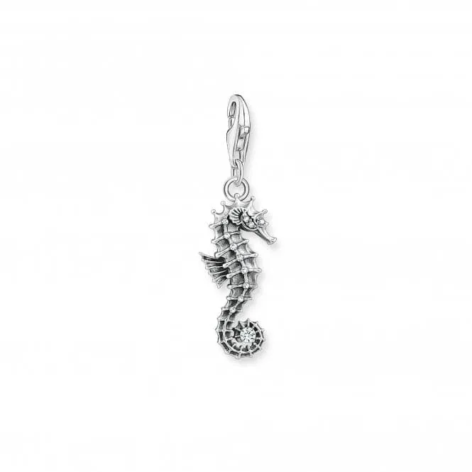 Charm Club White Seahorse Charm 1886-643-14