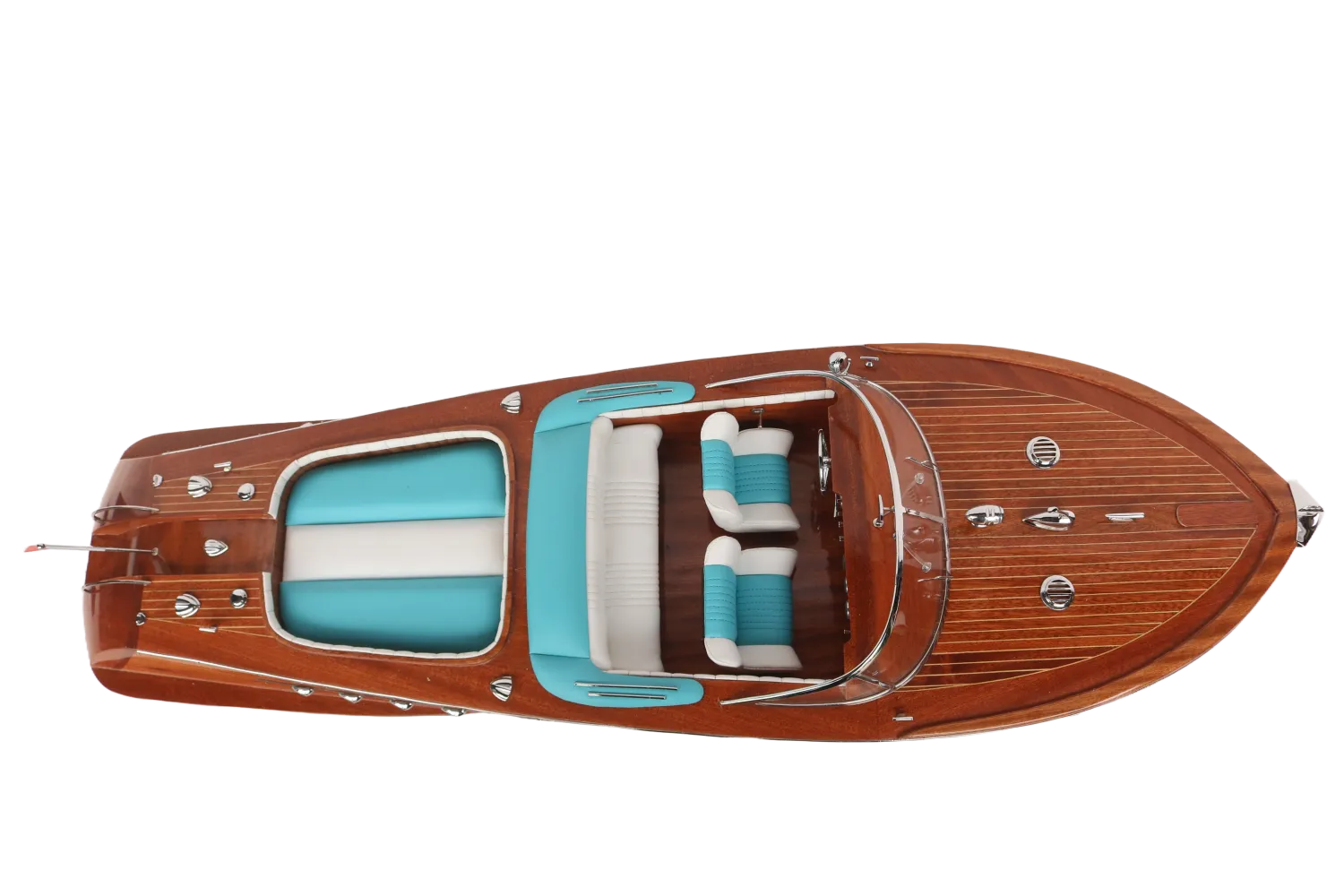 Classic Craft Riva Aquarama Model Boat / Blue Seats