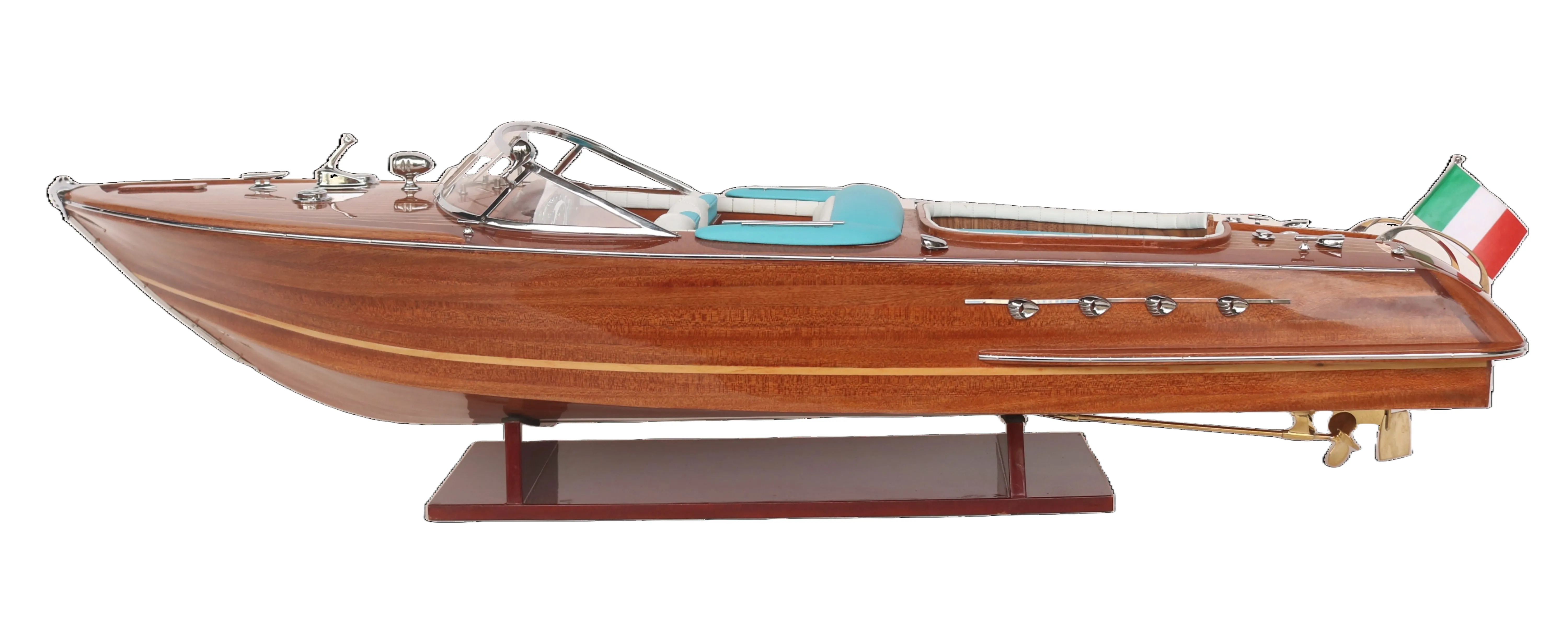 Classic Craft Riva Aquarama Model Boat / Blue Seats