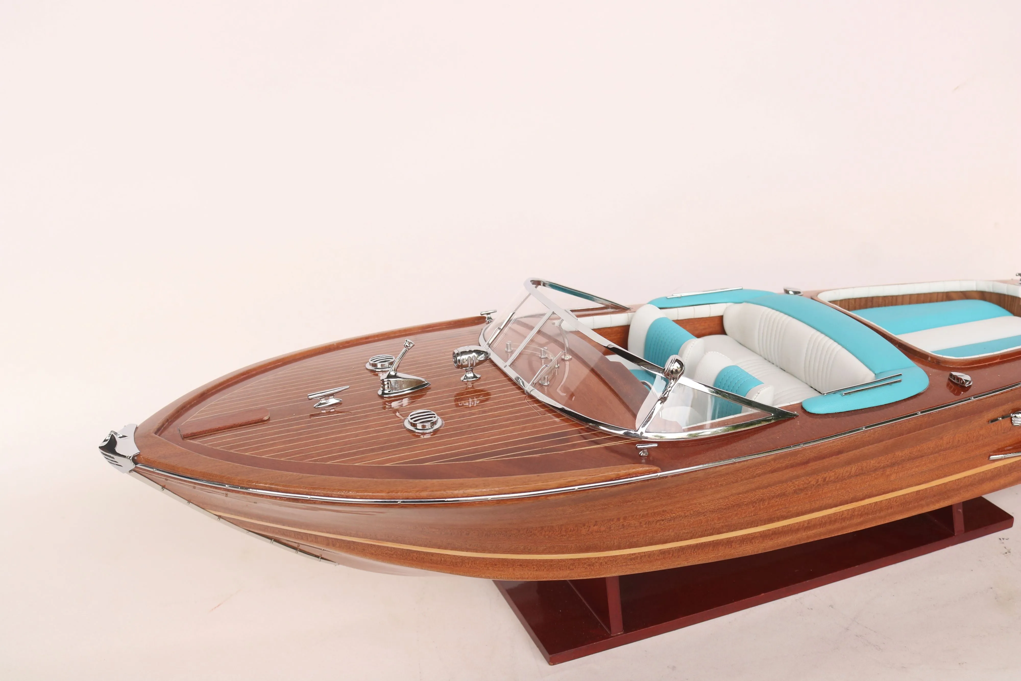 Classic Craft Riva Aquarama Model Boat / Blue Seats