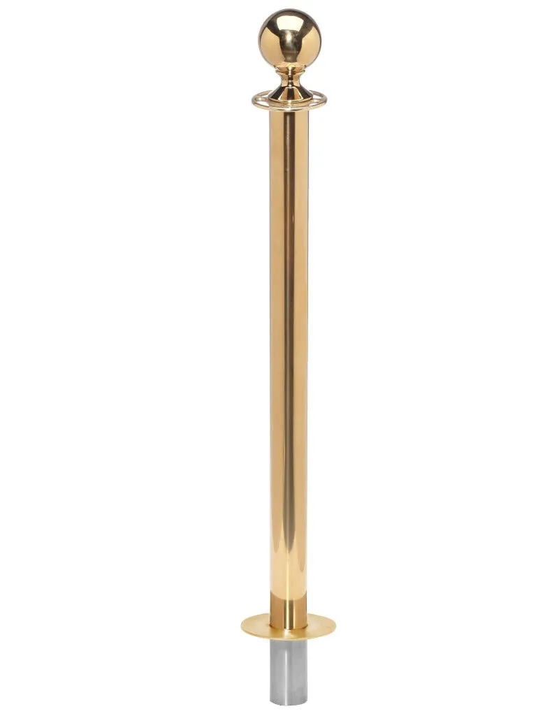 Crowd Control Barrier Stanchions Elegance Ball Top Removable Base