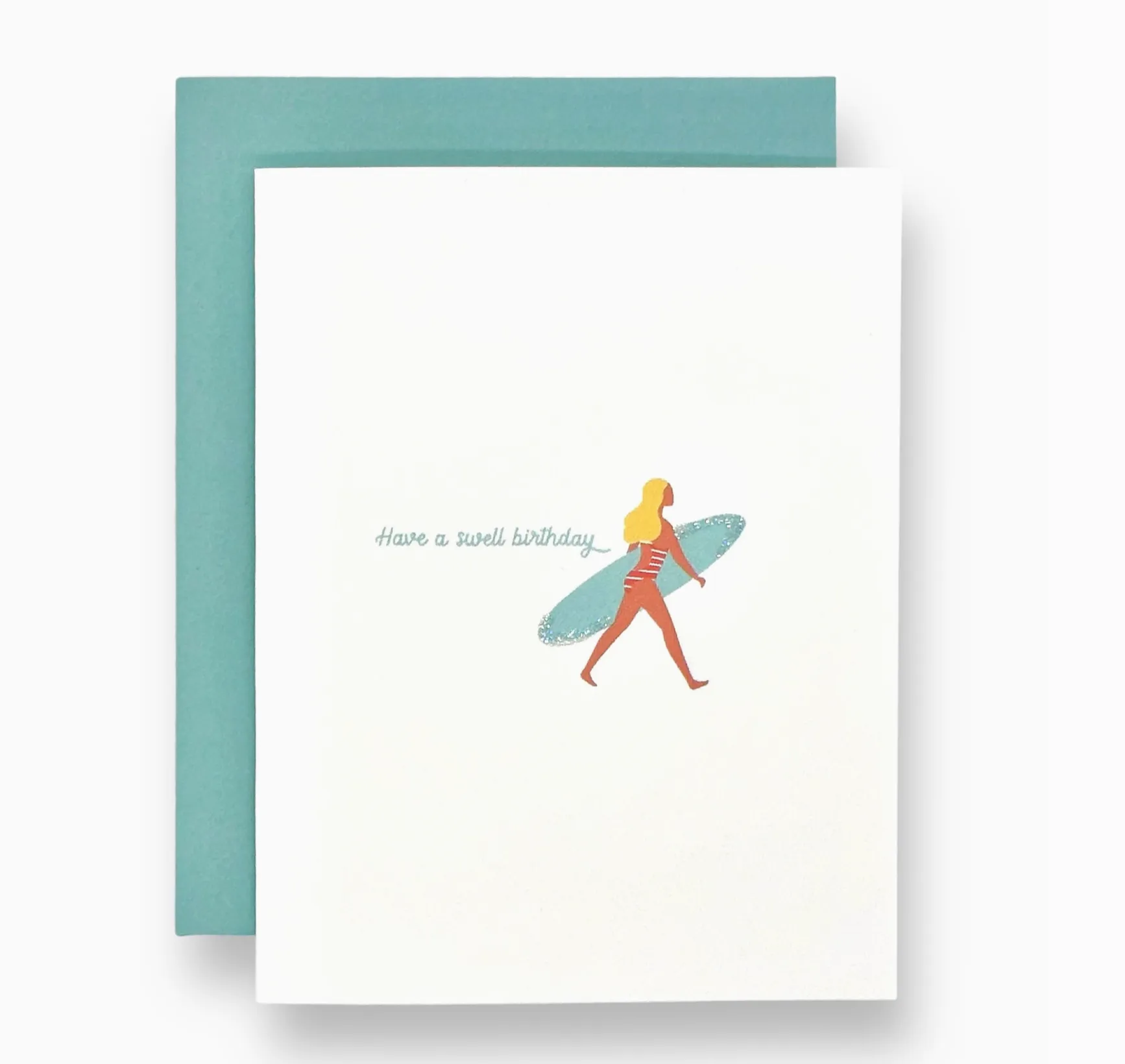 D Seaside & Sunshine Glitter Greeting Cards