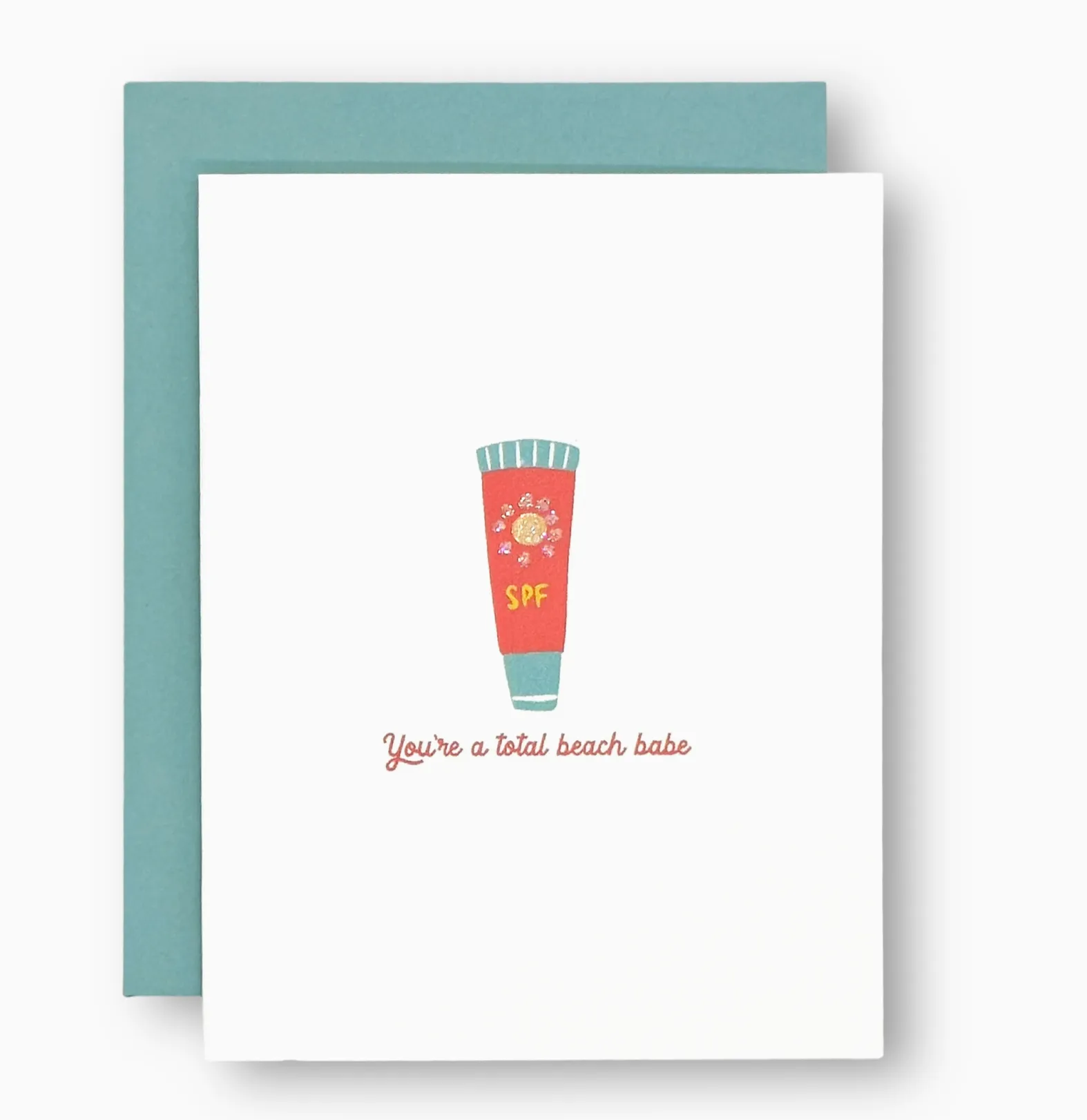 D Seaside & Sunshine Glitter Greeting Cards