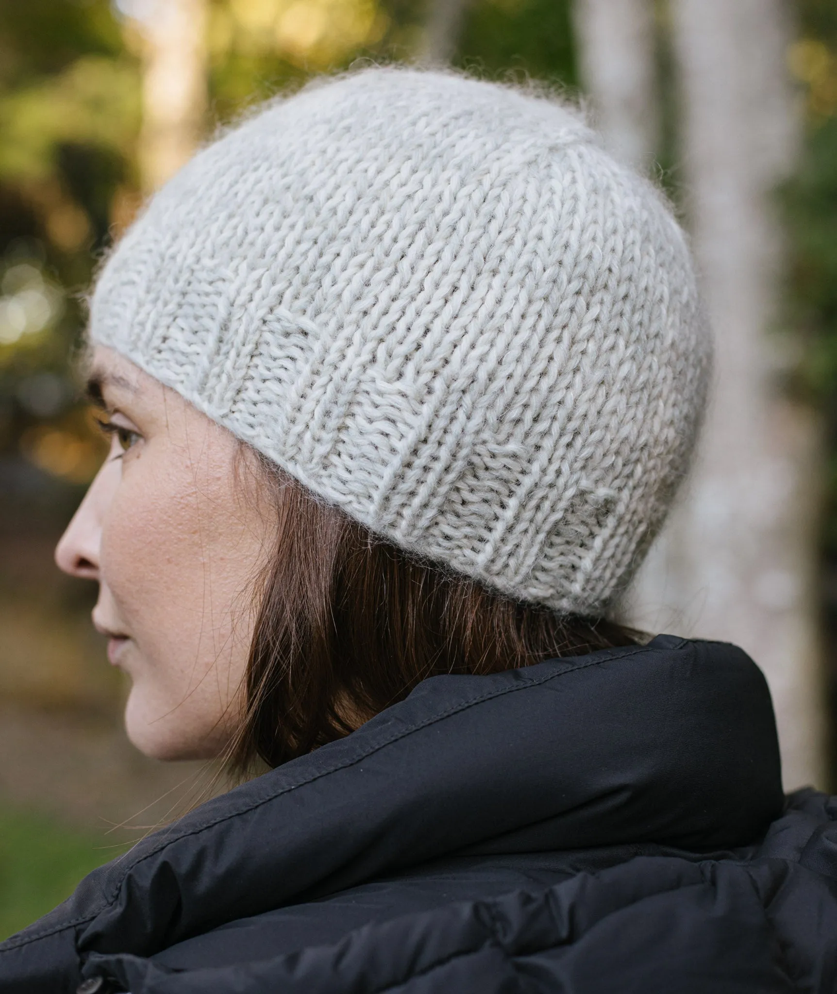 Double-Quick Marled Beanie Using Rowan Kid Classic