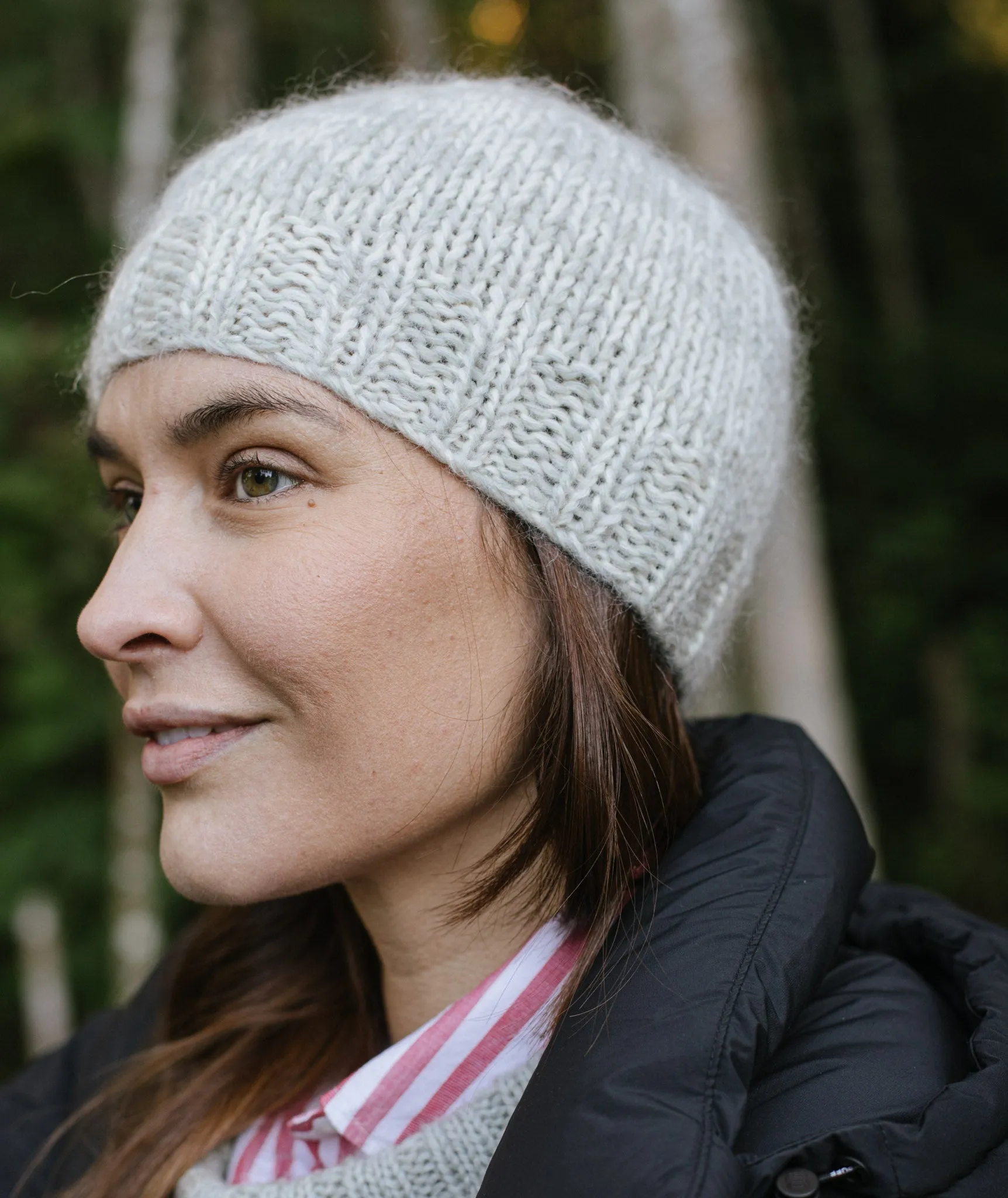 Double-Quick Marled Beanie Using Rowan Kid Classic