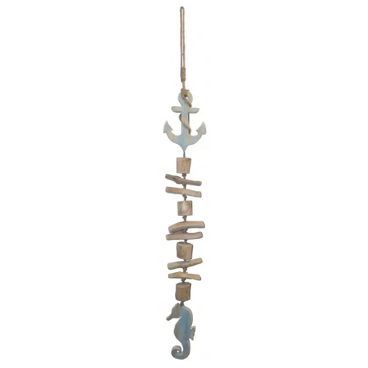 Driftwood Anchor Seahorse Mobile