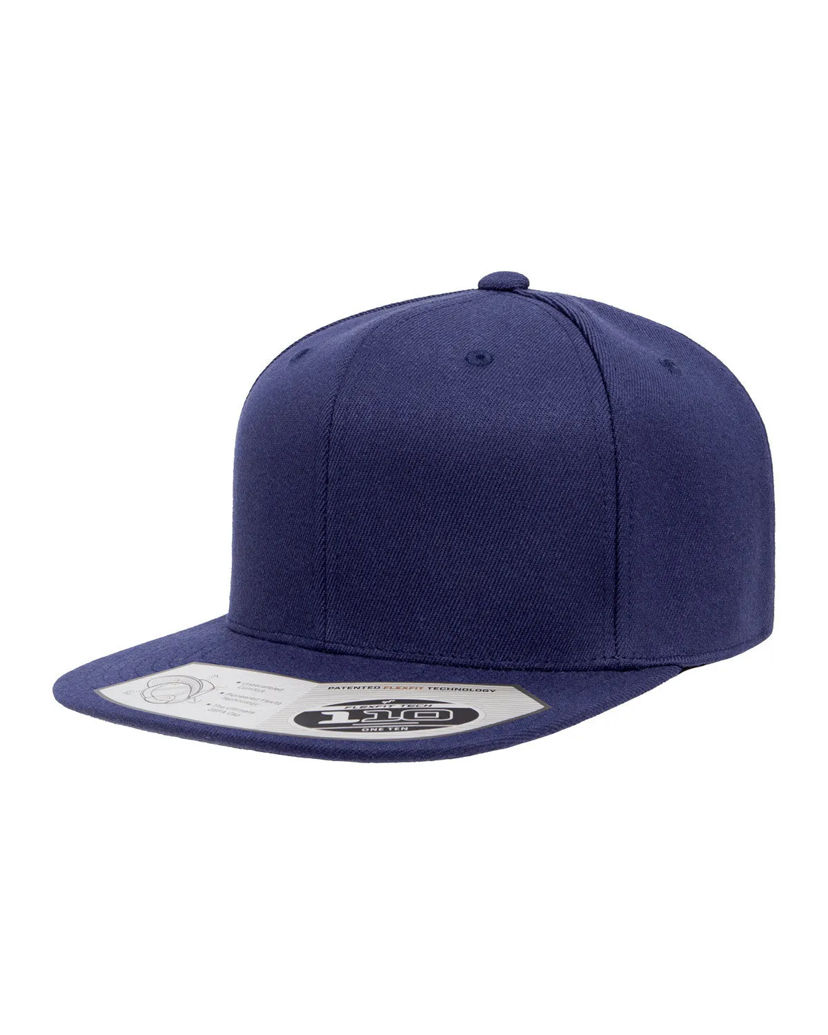 Flexfit Wool Blend Snapback Custom Caps, Navy