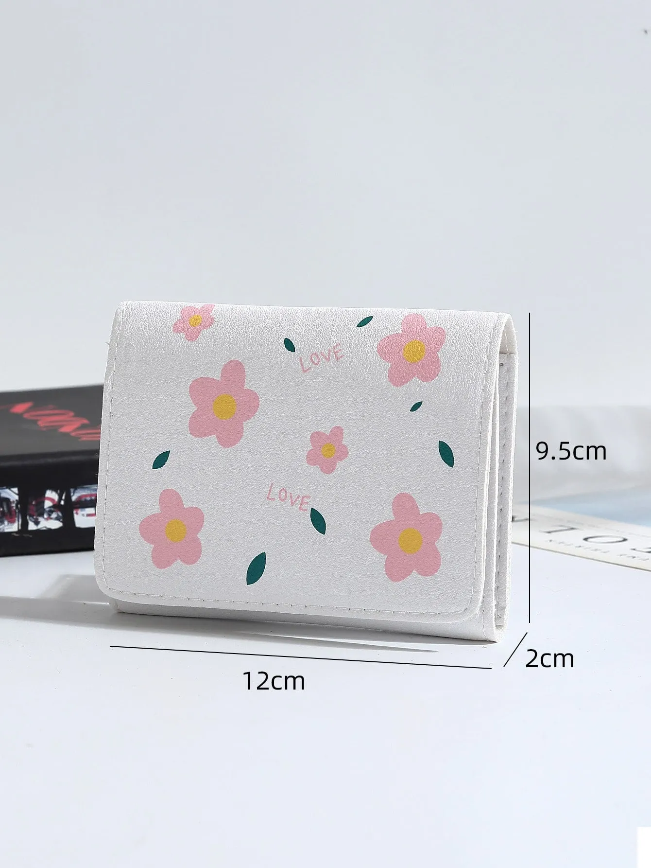 Flower Wallet White Wallet Small Wallet Card Holder Small Purse Coin Purse