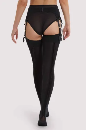 Fringe Stockings Black