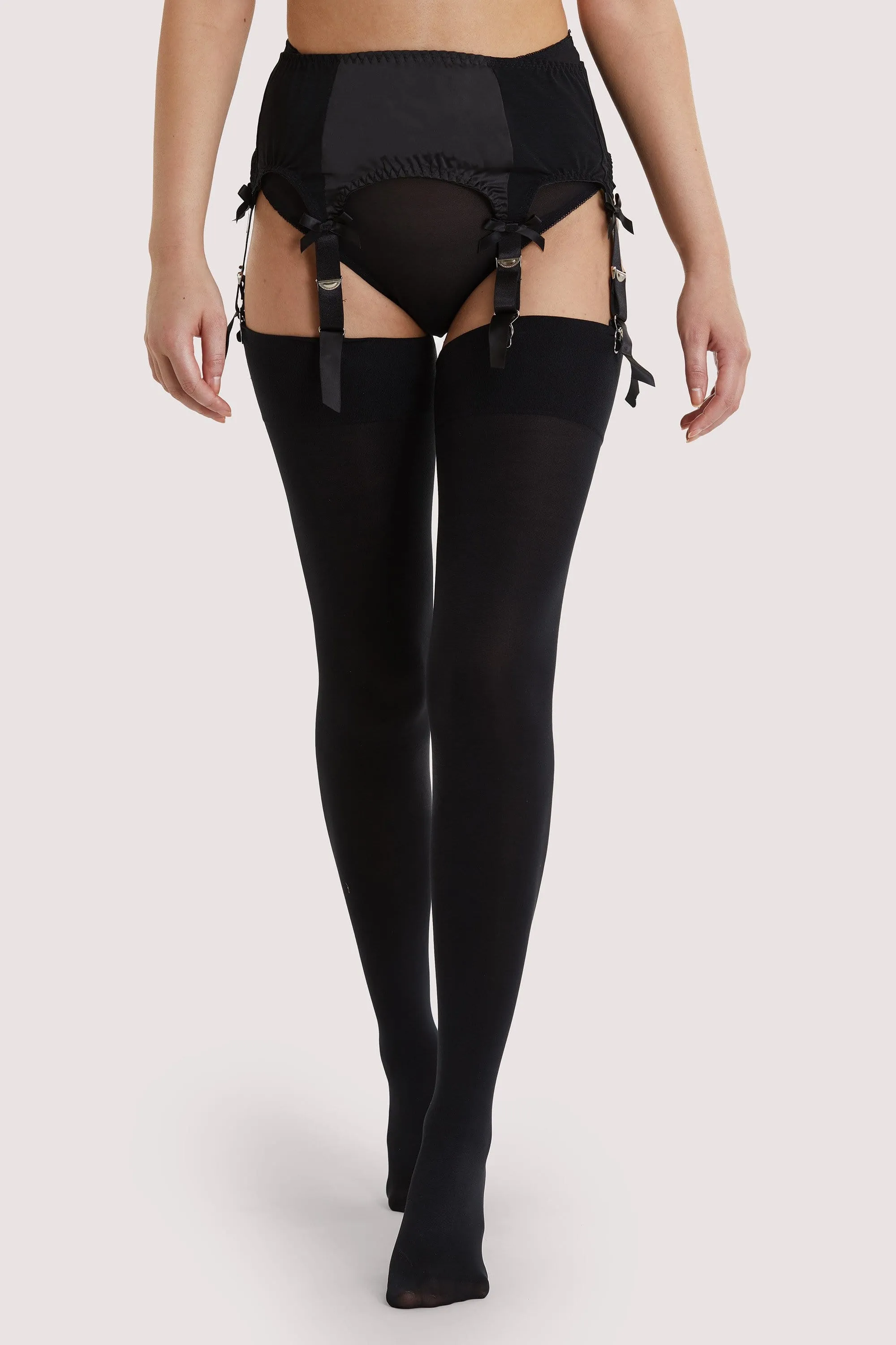 Fringe Stockings Black