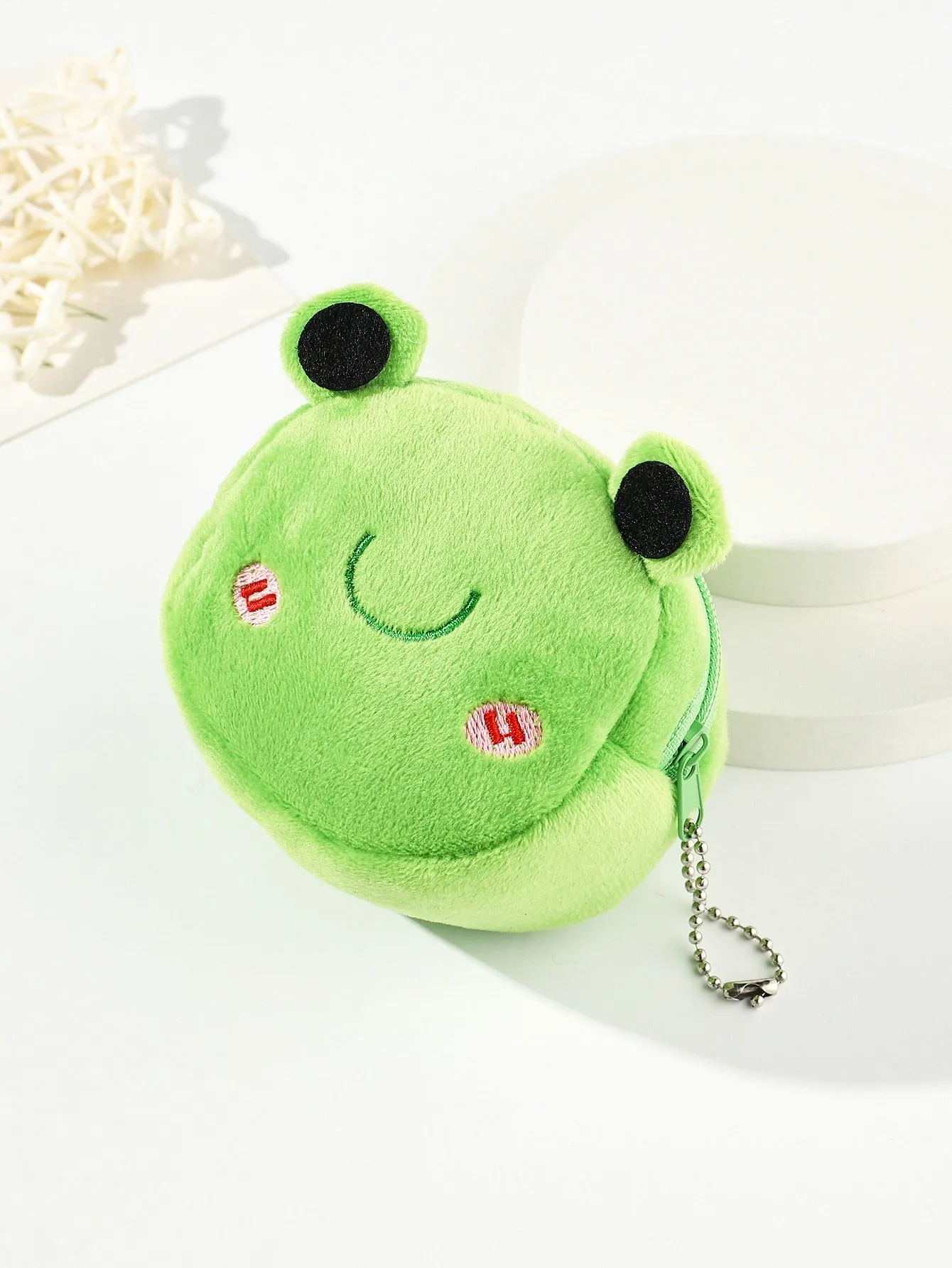 Frog Coin Purse Cute Plush Coin Purse Pouch Purse Earphone Bag Wallet