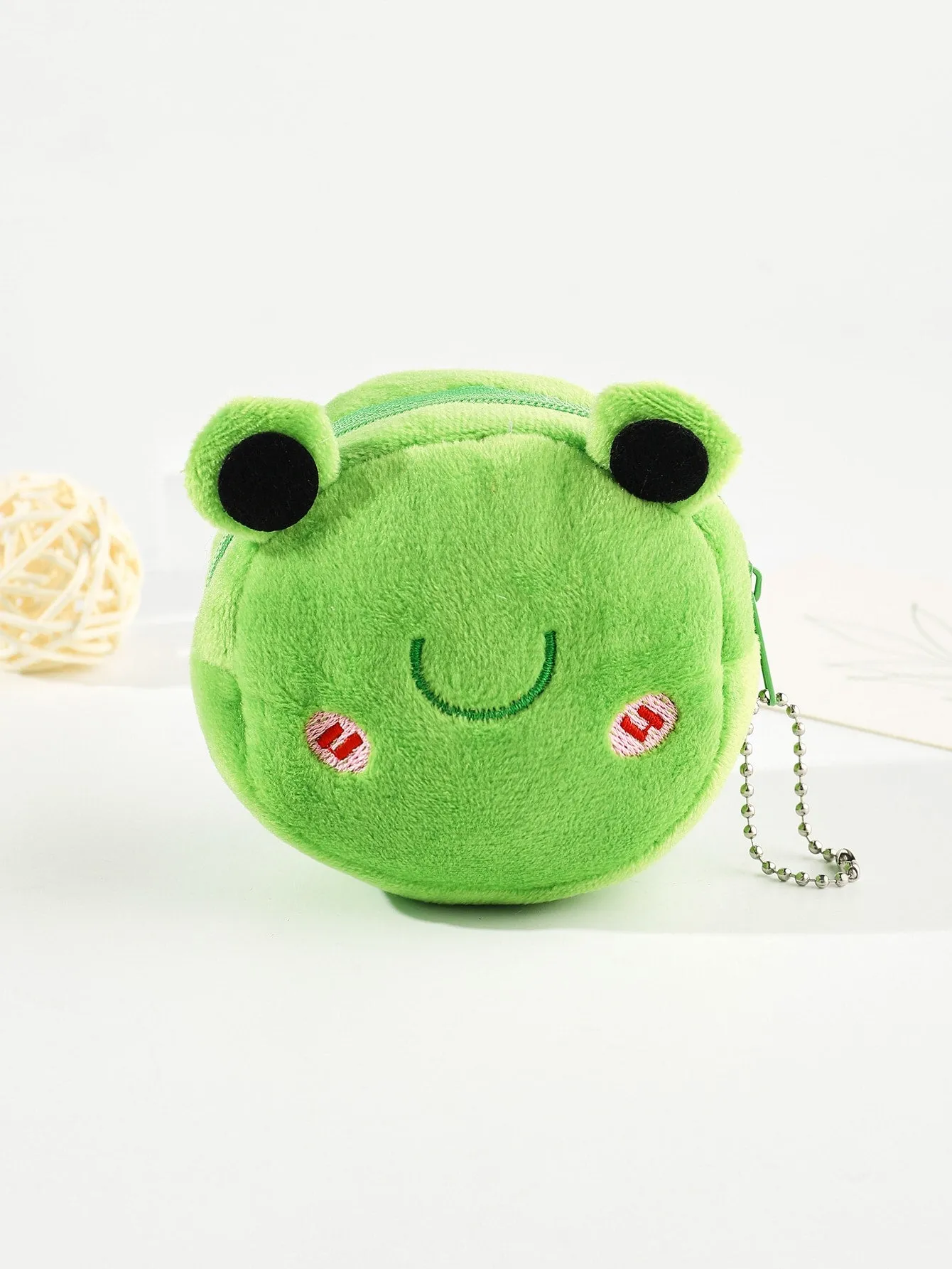 Frog Coin Purse Cute Plush Coin Purse Pouch Purse Earphone Bag Wallet