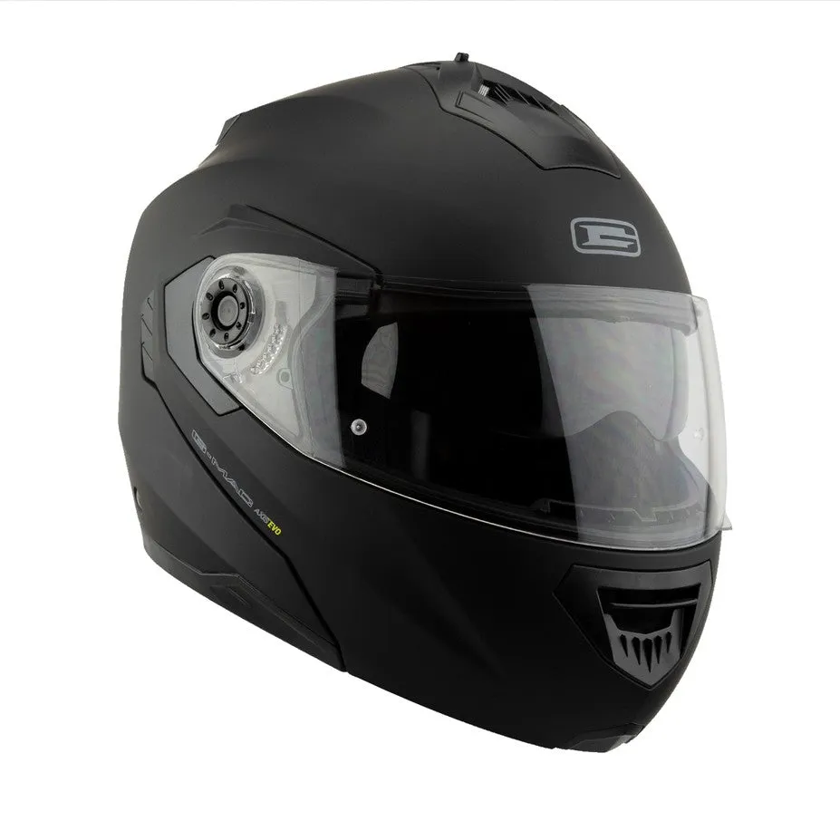 G-Mac Axis Evo Flip Front Helmet - Satin Black