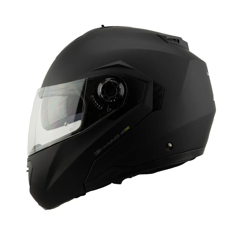 G-Mac Axis Evo Flip Front Helmet - Satin Black