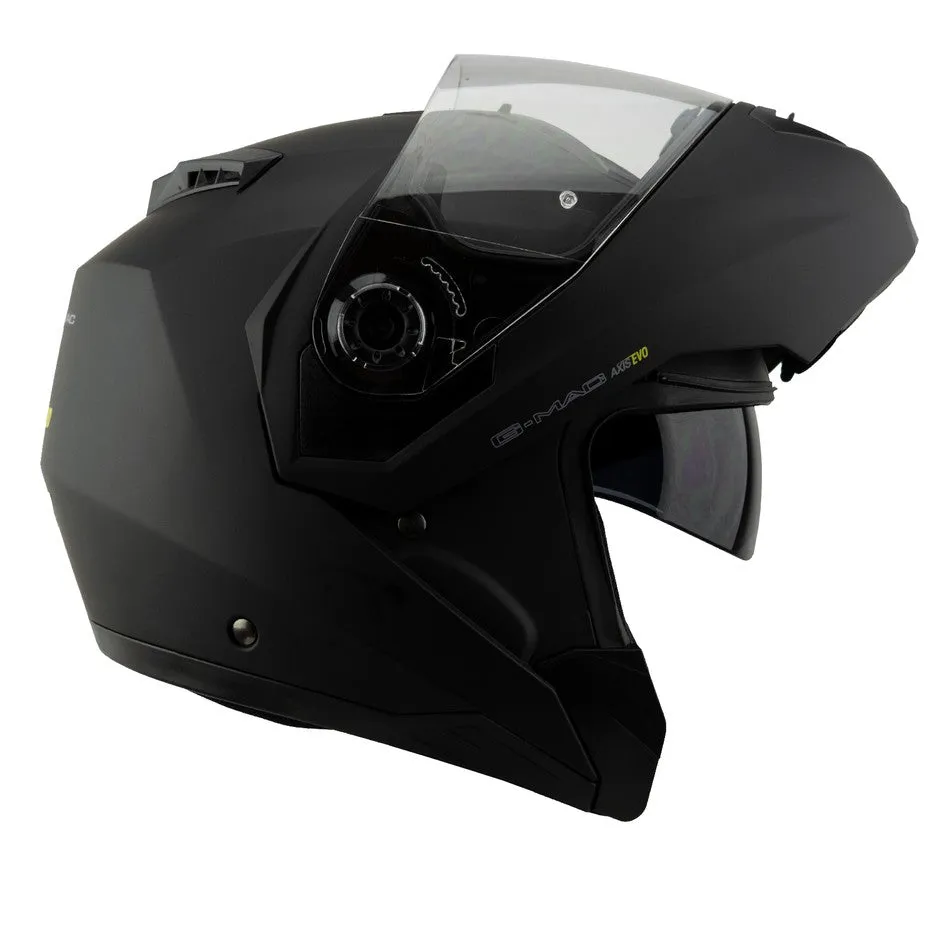 G-Mac Axis Evo Flip Front Helmet - Satin Black