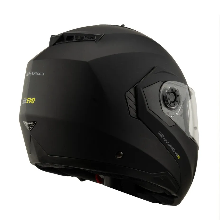 G-Mac Axis Evo Flip Front Helmet - Satin Black