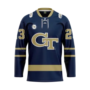 Georgia Tech Custom Sublimated with Tackle Twill Jersey