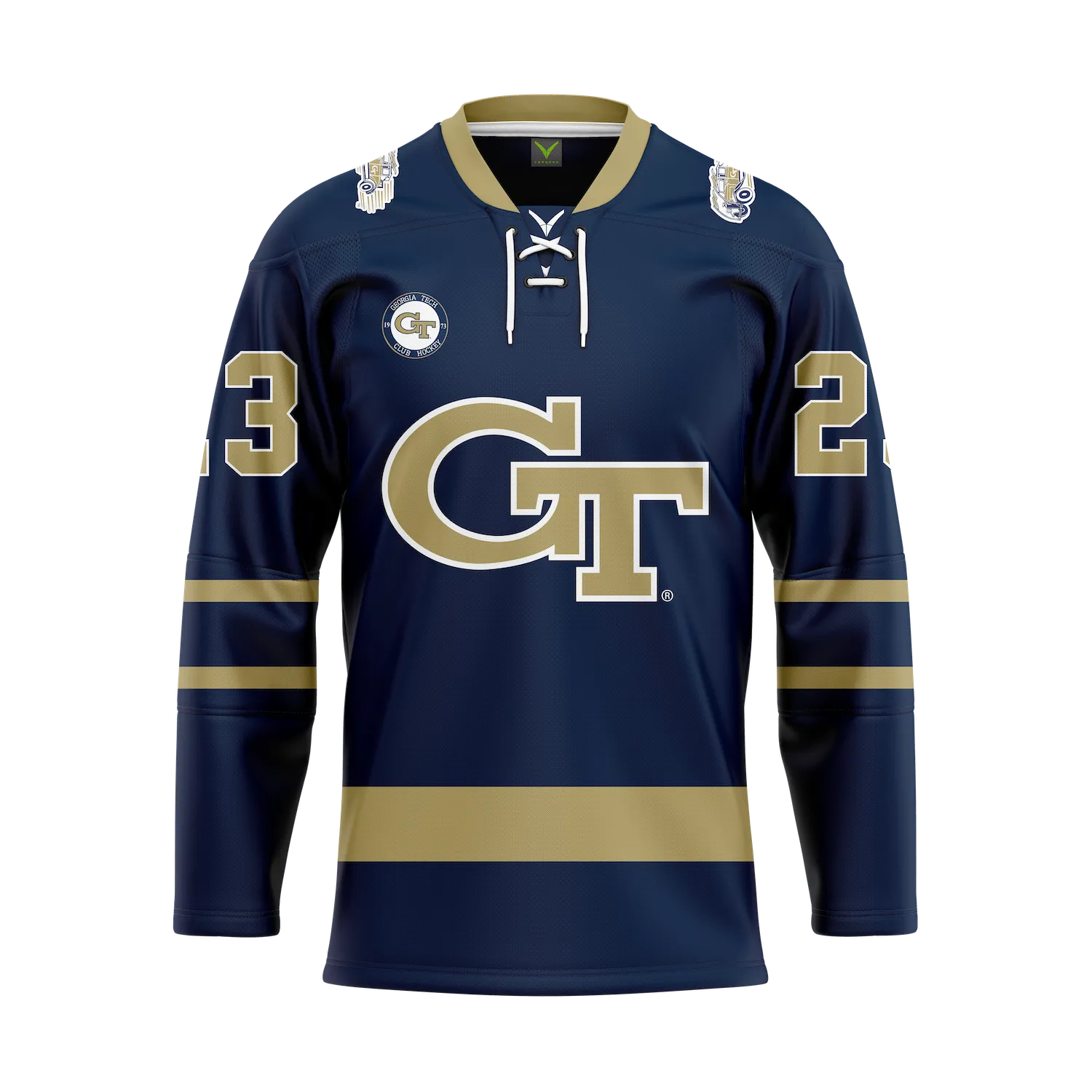 Georgia Tech Custom Sublimated with Tackle Twill Jersey