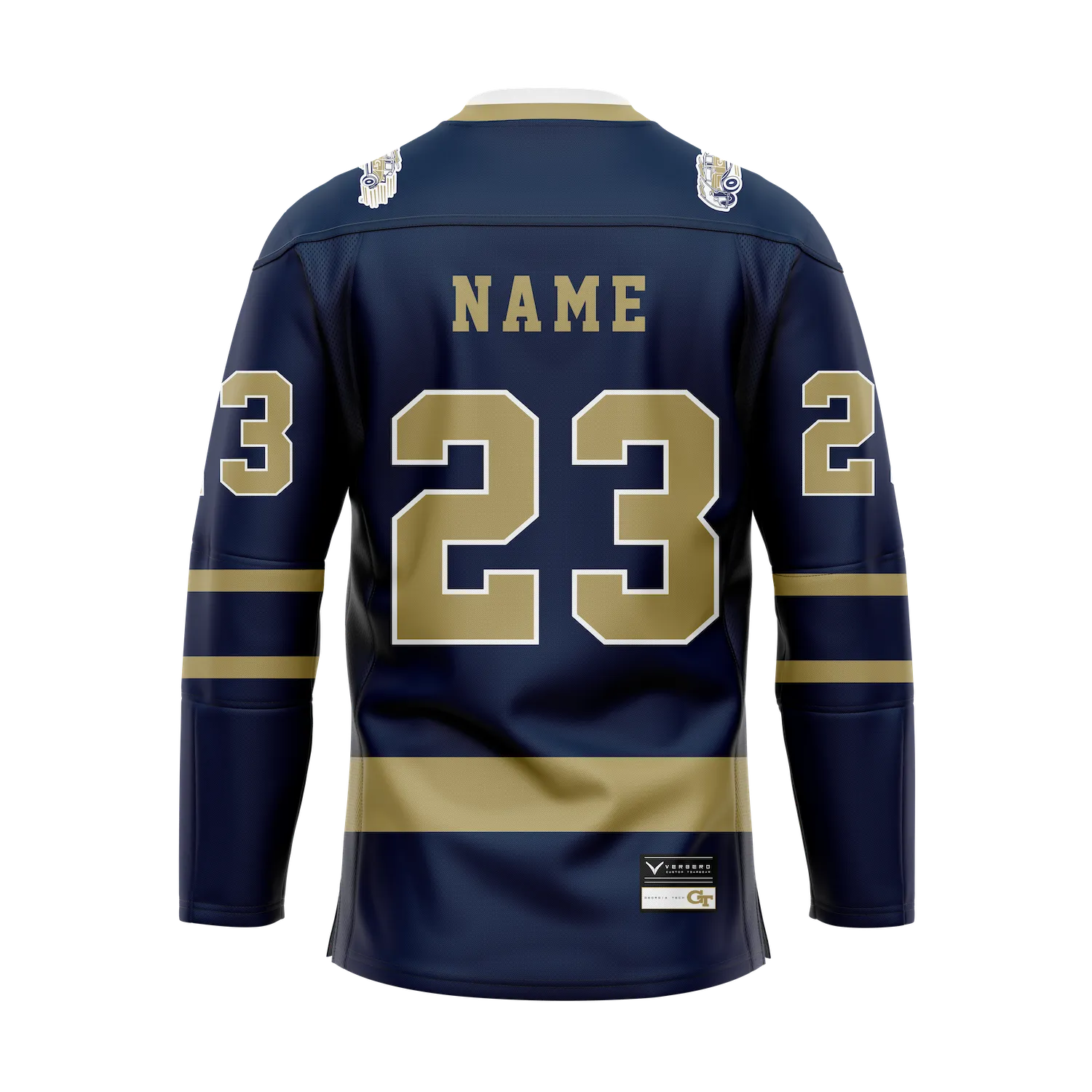 Georgia Tech Custom Sublimated with Tackle Twill Jersey