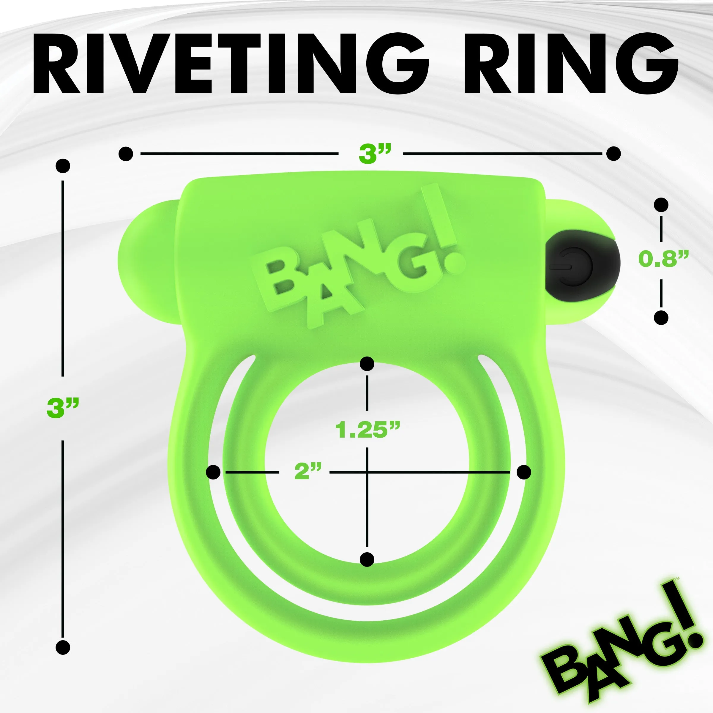 Glow-in-the-dark Vibrating Cock Ring