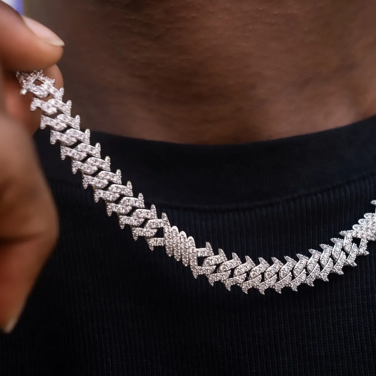 Iced Spiked Cuban Chain