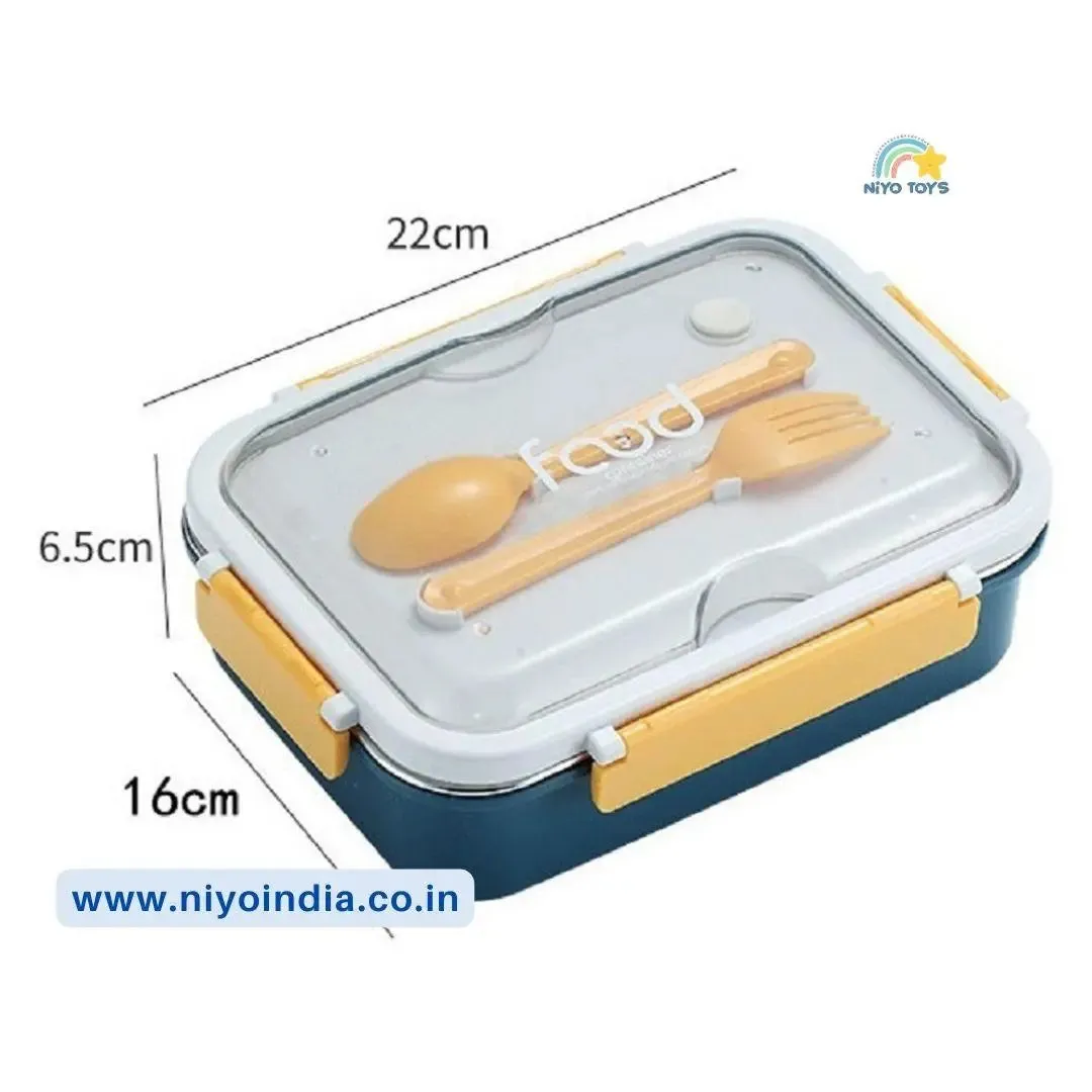 Insulated Leakproof Lunch Box 3 grid Stainless Steel