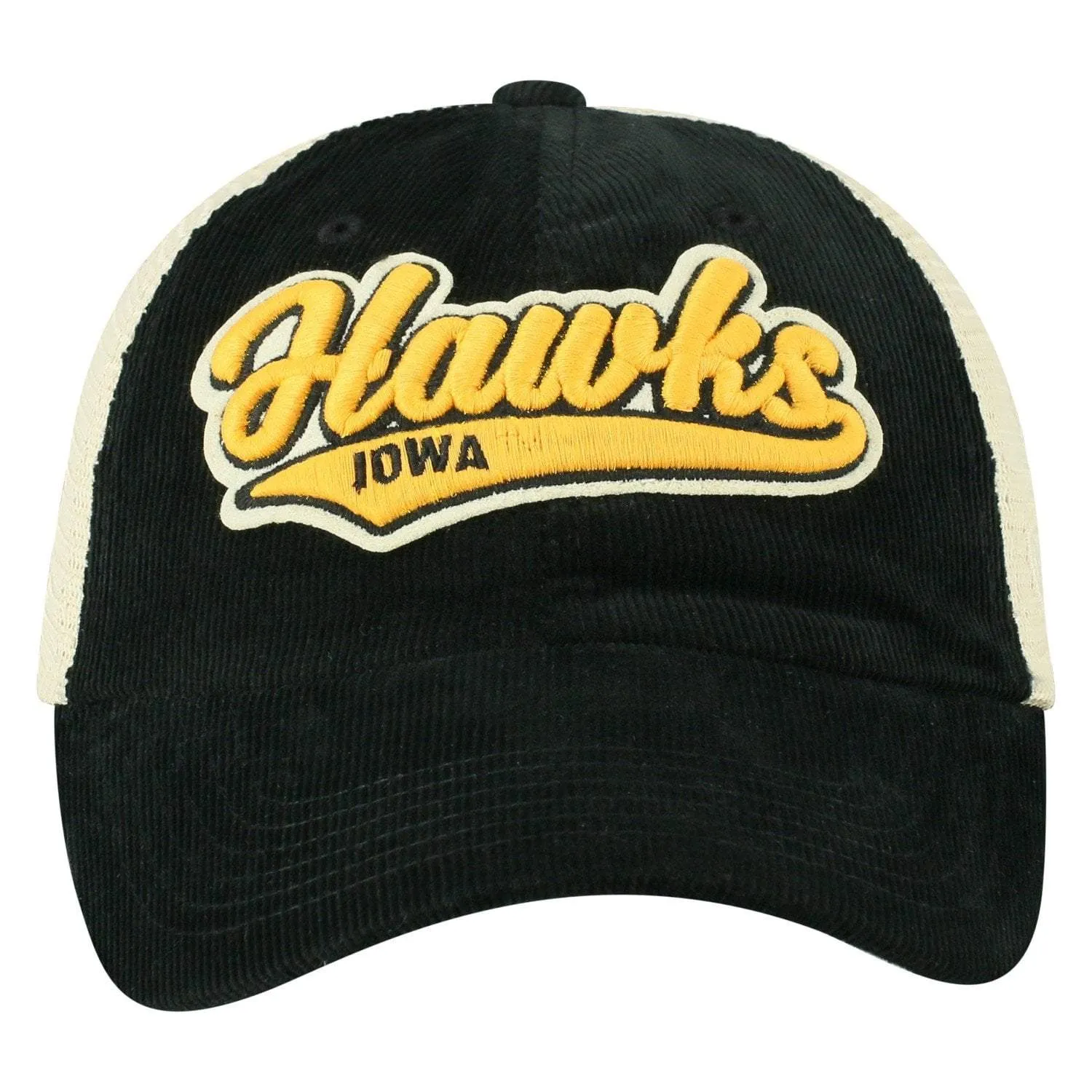 Iowa Hawkeyes TOW "Rebel" Corduroy & Mesh Snapback Relax Hat Cap