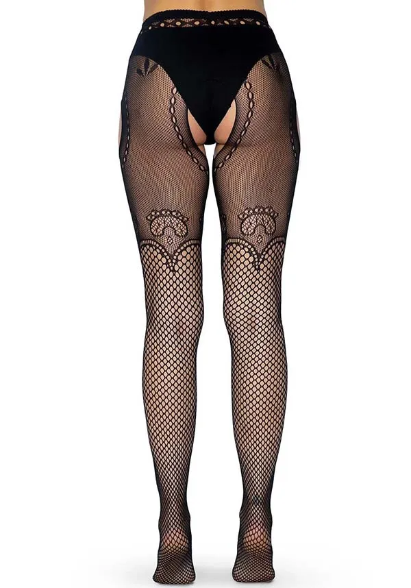 Jess Duchess [Black] | SUSPENDER STOCKINGS